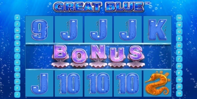 Great Blue Bonus Game 