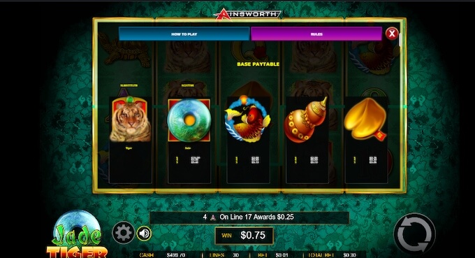 Jade Tiger Symbols