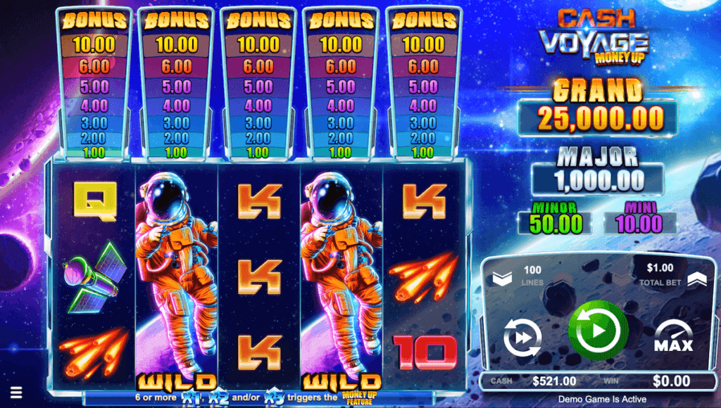 Cash Voyage Special Symbols, Free Spins and other features